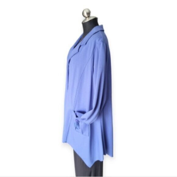 Picadilly Long Asymmetrical Blazer Jacket NWT Sz XL - Picture 7 of 11